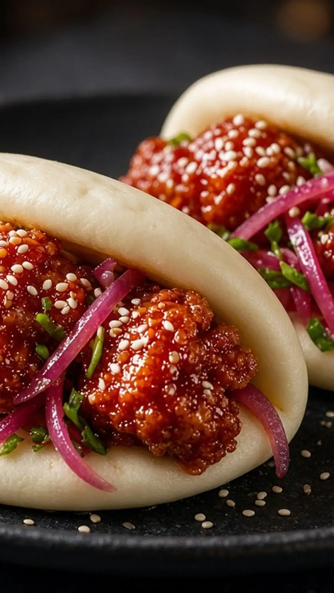 Korean Fried Cauliflower Bao, sample dish photo